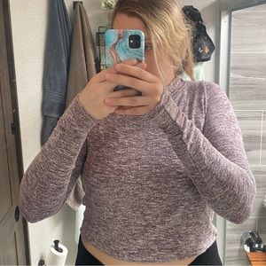 Long sleeve cropped hoodie